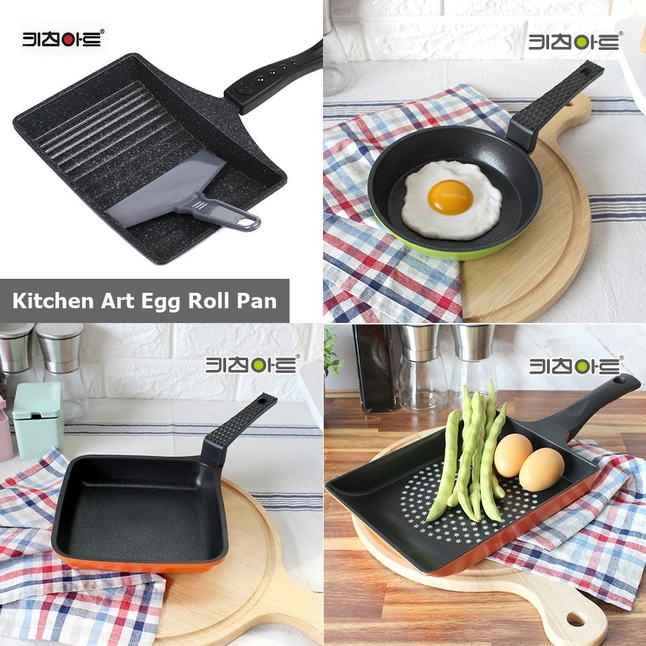 Kitchen Art LCH store Korean Egg Roll Rectangle Frying Pan, Sauce Pan