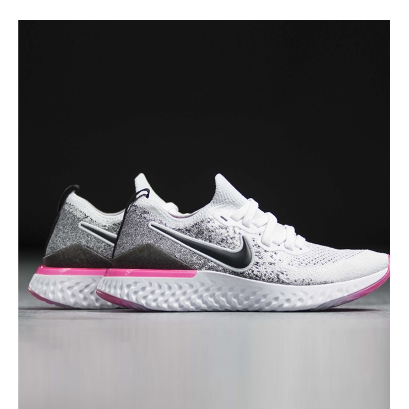 nike epic react black and gray