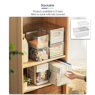 1.25 Home Organizer Toy Storage Clear Box Kitchen Drawer Food Container Fridge Home Use with Optional Lid #1