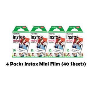 Instax Mini Blank Plain Film (Plain) [4 Packs]