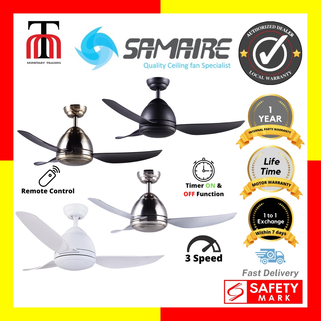 SAMAIRE 42" FANNITI SA433 CEILING FAN WITH REMOTE CONTROL Shopee