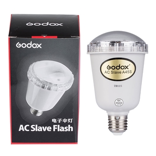 Godox A45s Photo studio electronic flashing lights Photo Studio Strobe Light AC Slave Flash Bulb For E27 220V【in stock】