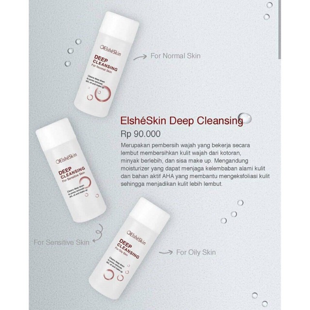 elsheskin deep cleansing sensitive skin