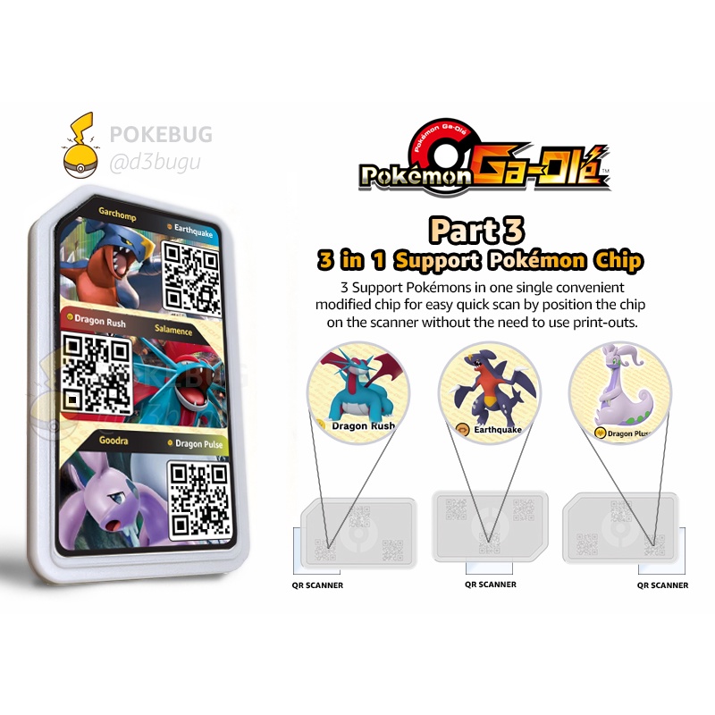 Custom Scanable 6 In 1 3 In 1 Support Pokemon Ga Ole Gaole Sg Chip Singapore Shopee Singapore