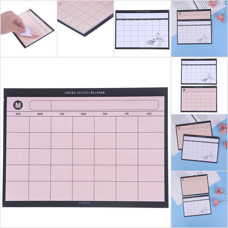 (Cei)Creative Simple Desktop Schedule Planner Monthly Plan Mini ...