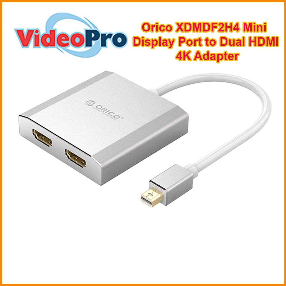 Orico Xdmdf2h4 Mini Display Port To Dual Hdmi 4k Adapter Shopee