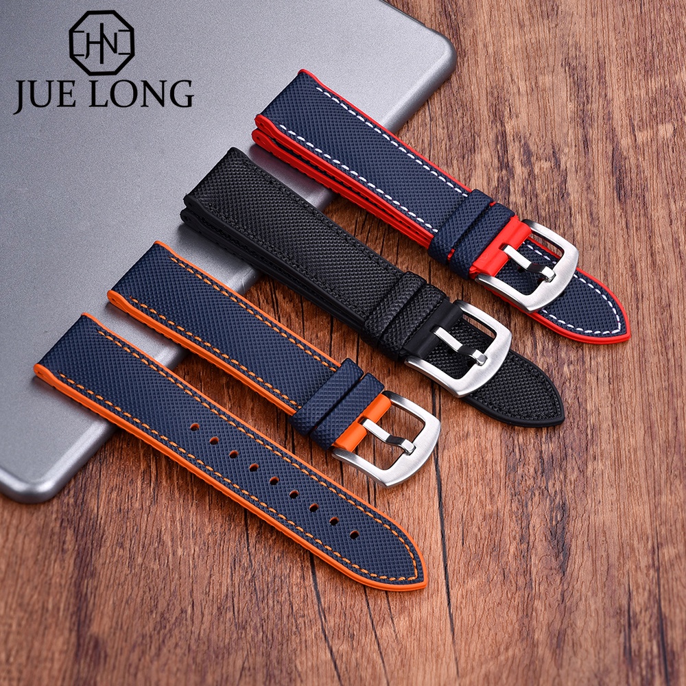 leather rubber watch strap