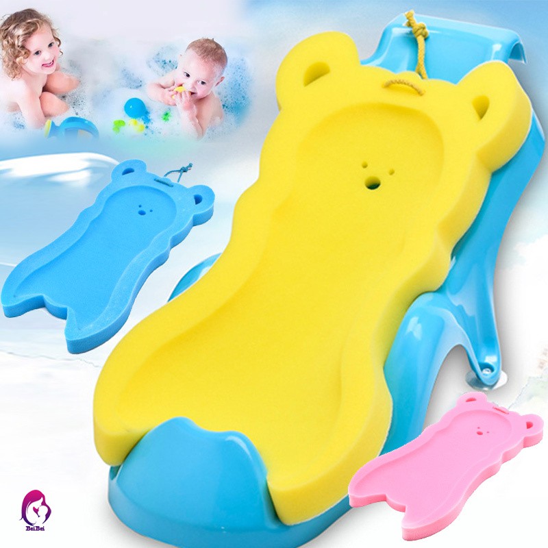 Baby Infant Soft Bath Sponge Seat Anti Slip Foam Mat Body