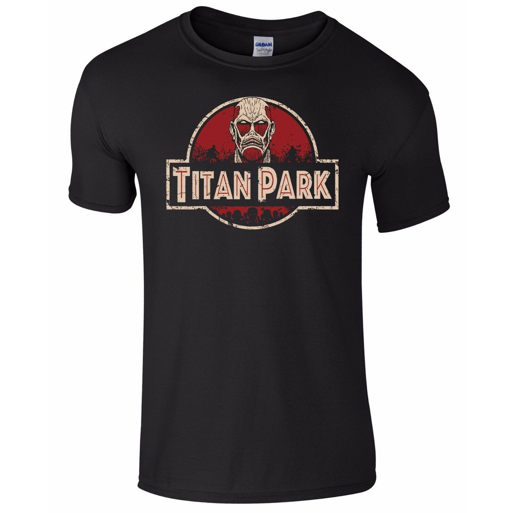 Manga Attack On Titan T Shirt Titan Park Men S Geek T Shirt Shopee Singapore