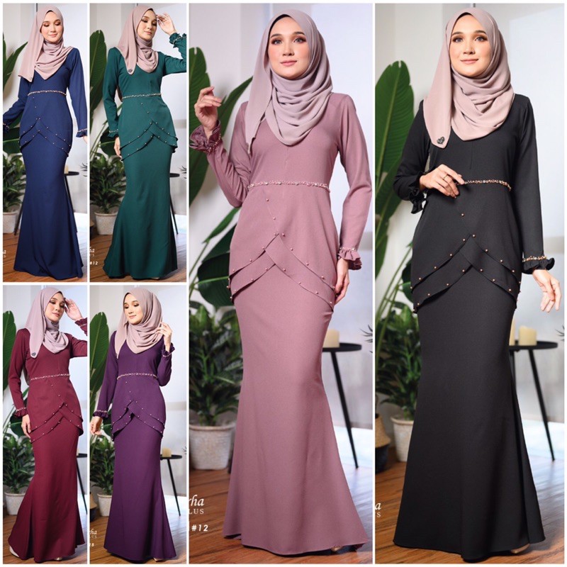 Shop Malaysia Baju Raya Farha Baju Kurung Raya Shopee Singapore