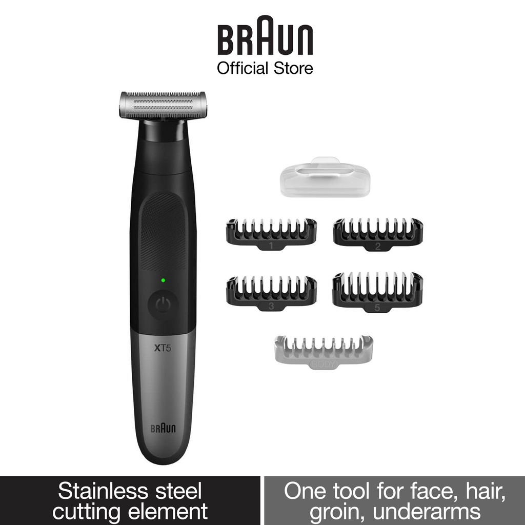Braun Series X XT 5100 Shaver and Trimmer Tool with 5 attachments Trim