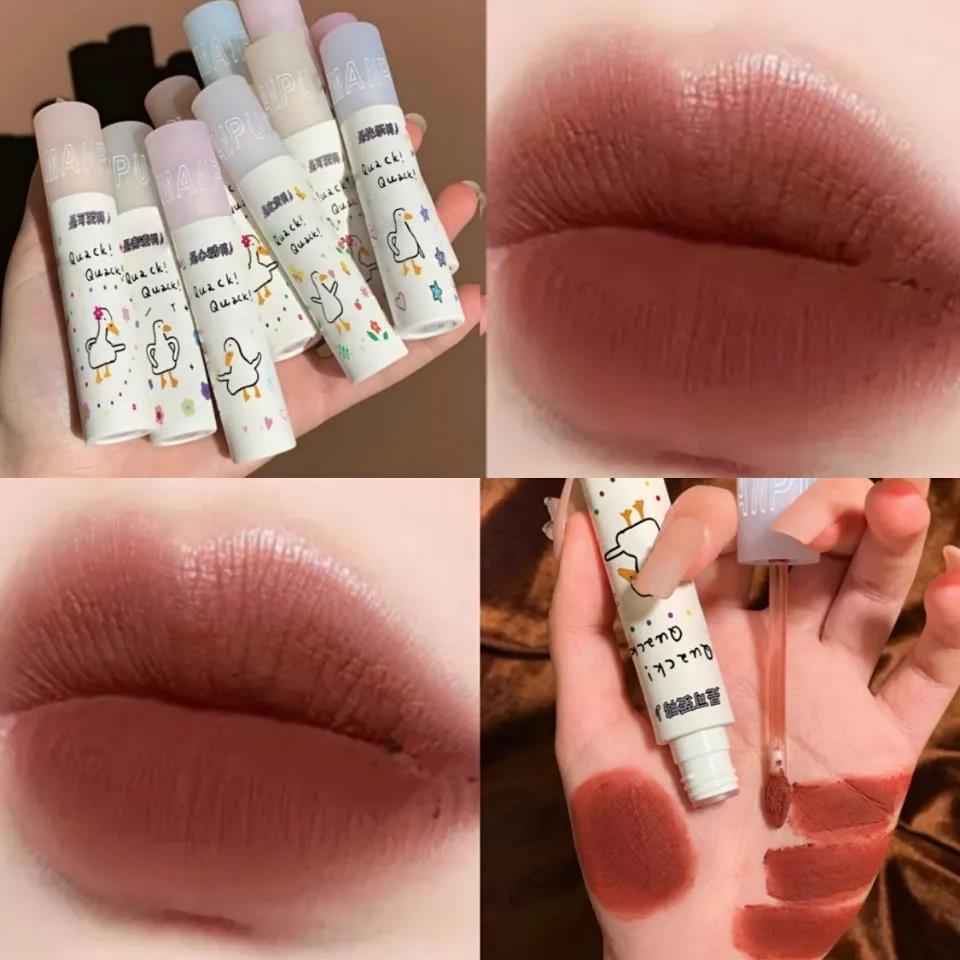 Stock Daimanpu Cute Duck Lip Mud Creamy Matte Long Lasting Natural Tint Waterproof Moist Lip Gloss Shopee Singapore