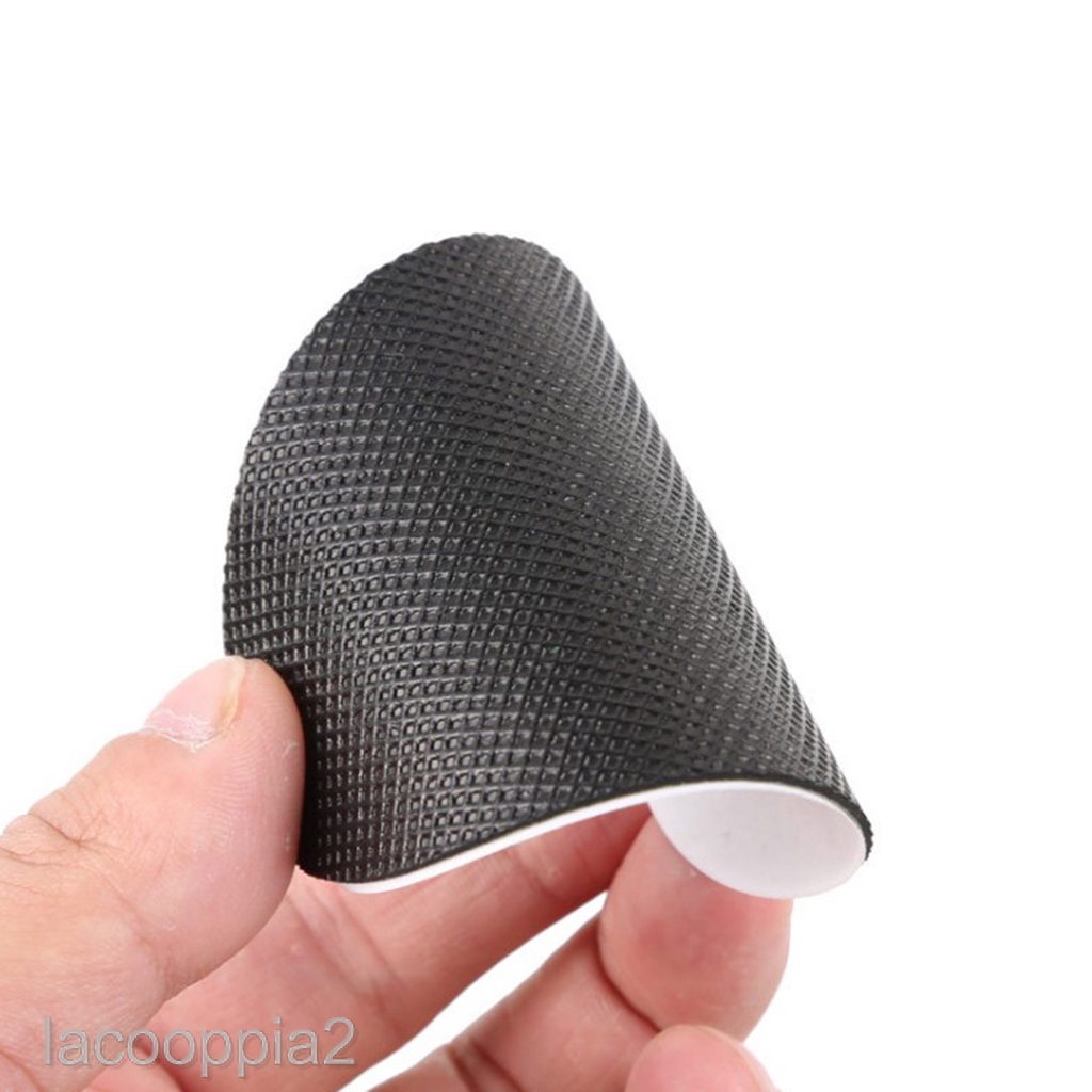 6 Pairs Self-Adhesive Anti-slip Shoe Grips Shoes Sole Protector Tape Black  | Shopee Singapore