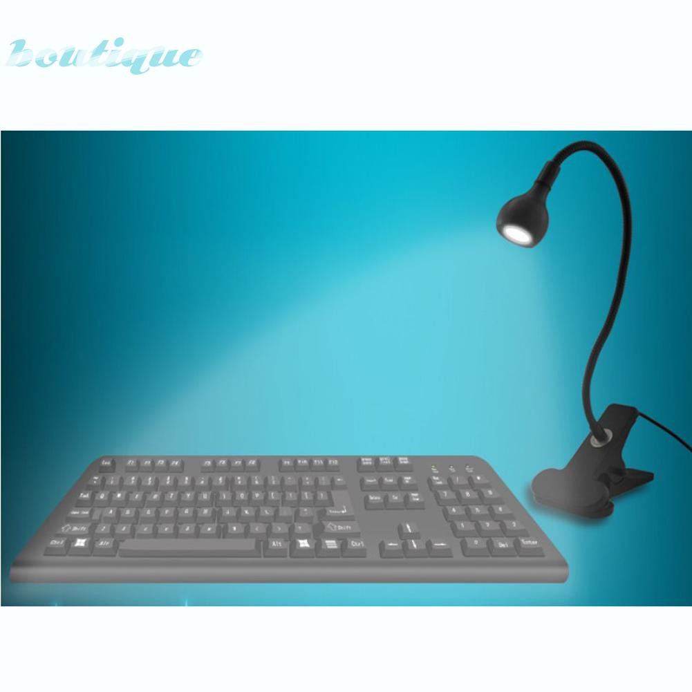 Dimmable LED Flexible USB Reading Light Clip on Beside Bed Table Desk Lamp Gifts