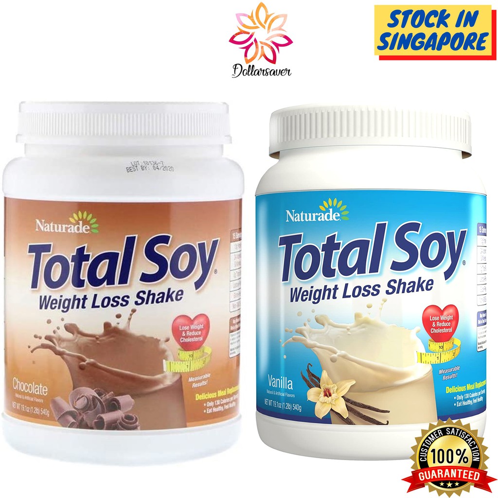 Naturade Total Soy Weight Loss Shake Meal Replacement Chocolate / Vanilla 540g Shopee Singapore