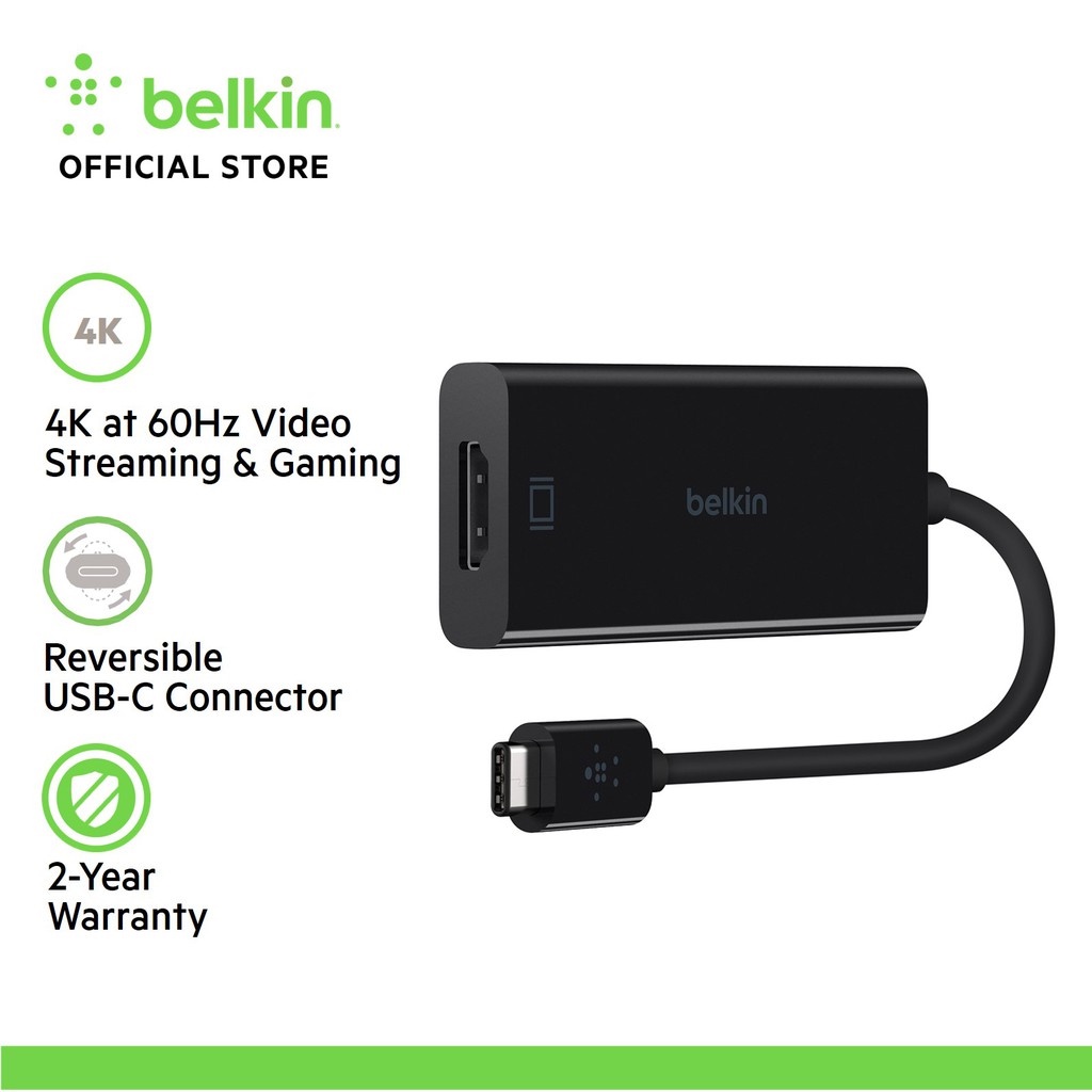 Belkin F2CU038btBLK USB-C™ to HDMI® Adapter (USB Type-C) | Shopee Singapore