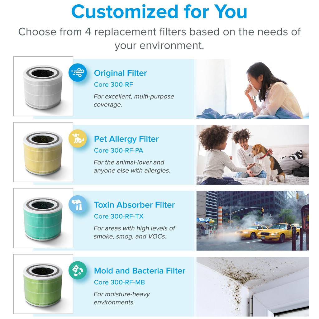 Core 300 Filter For LEVOIT Core 300 And Core 300S Air Filter, Compared