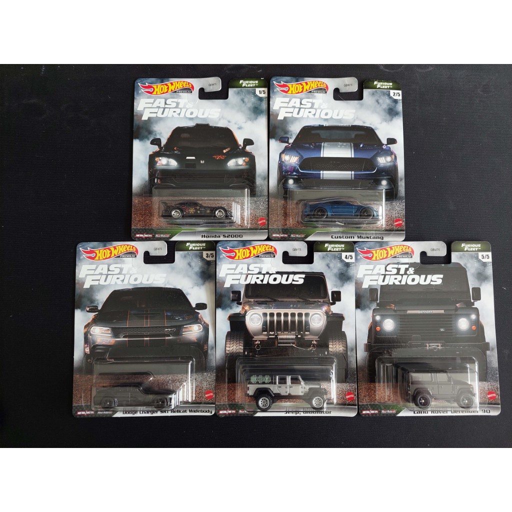 Hot Wheels Premium Fast And Furious Furious Fleet Set Ready Stock Shopee Singapore