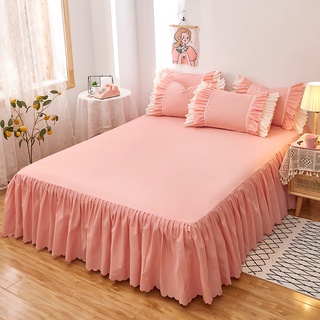 Abraca Dabra Bed Skirts Elastic Super SIngle Queen King Size Bedsheet with Skirt Dust Ruffle Easy Fit Pillowcase