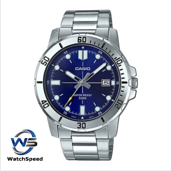casio mtp blue