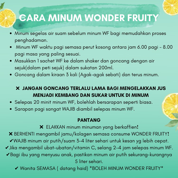 Shop Malaysia Wonder Fruity By Hq Original Shopee Singapore