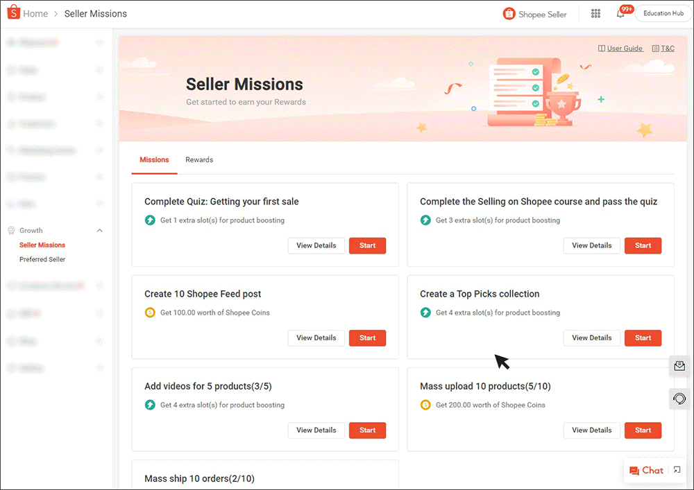 Seller Missions | SG Seller Education [Shopee]