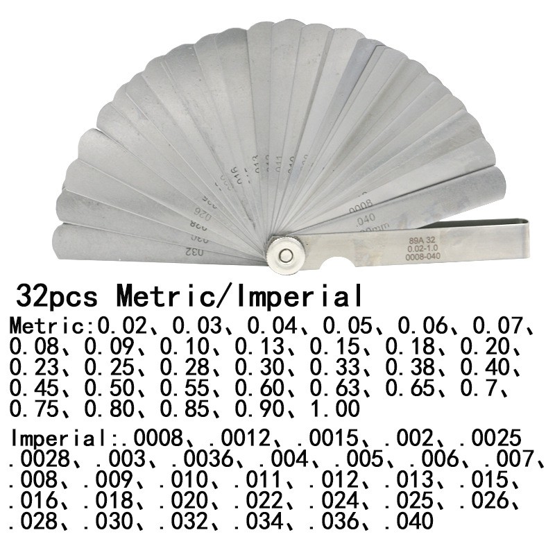 Highprecision feeler gauge 0.021.0mm plug gap gauge thickness gauge