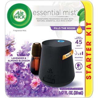 (New Model) Air Wick Essential Mist Starter Kit (Lavender Almond / Orange Mint) #0