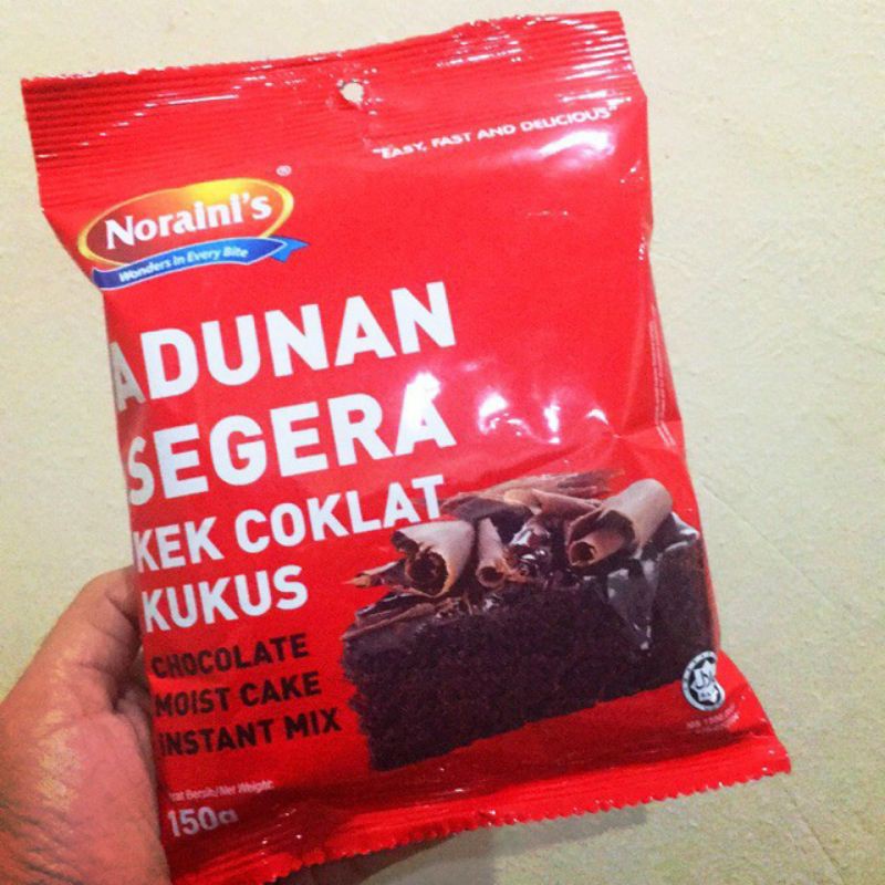 Noraini S Instant Mix Chocolate Moist Cake 150gm Tepung Adunan Segera Kek Coklat Kukus Shopee Singapore