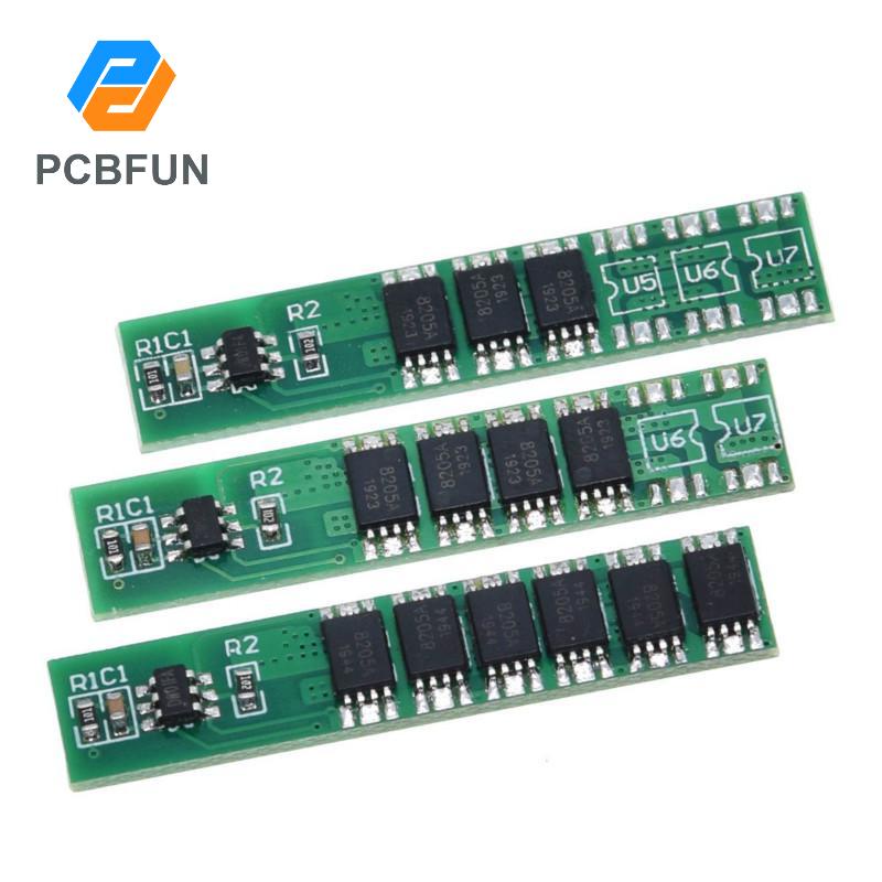 Pcbfun 1S 2A/3A/4.5A/6A/9A 3.7V Li-Ion Battery 1/2/3/4/6 MOS BMS PCM ...