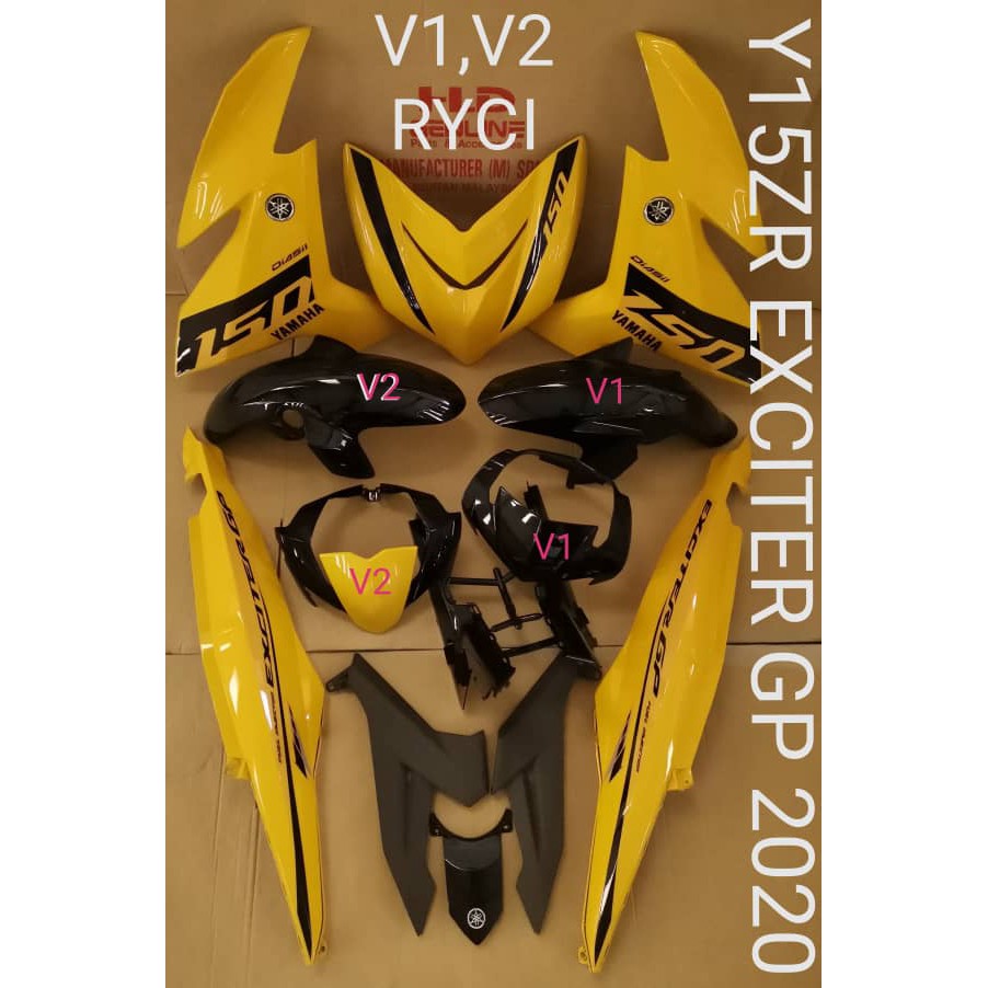 Y15zr Hld Coverset Exciter Gp 2020 Ryc1 Yellow V1 V2 Shopee Singapore