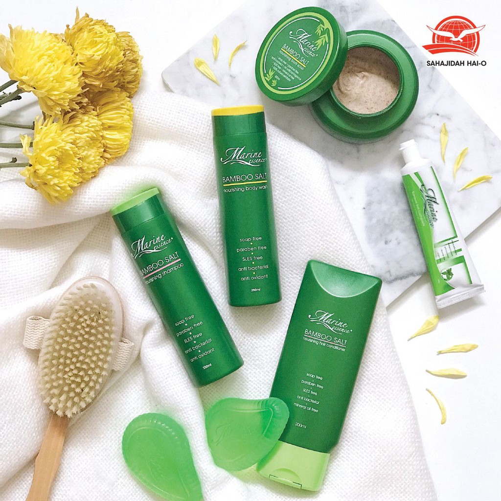 Marine Essence Bamboo Salt Marineessence Haio Sabun Syampoo Bodywash Ubatgigi Shopee Singapore