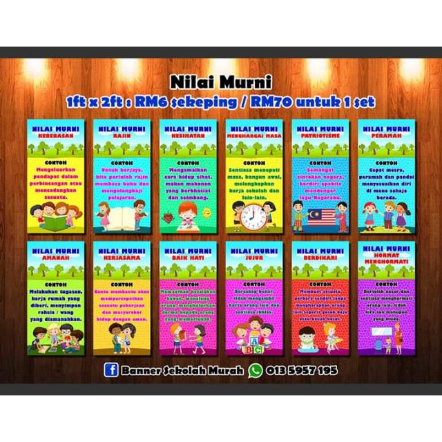 Bunting Nilai Murni Laku Keras Shopee Singapore