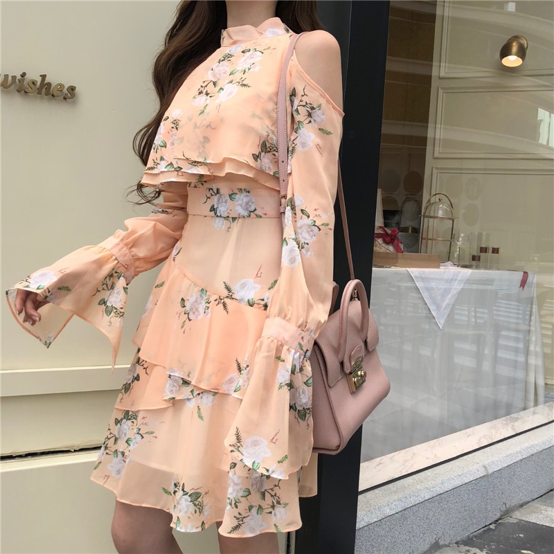 floral dress korean