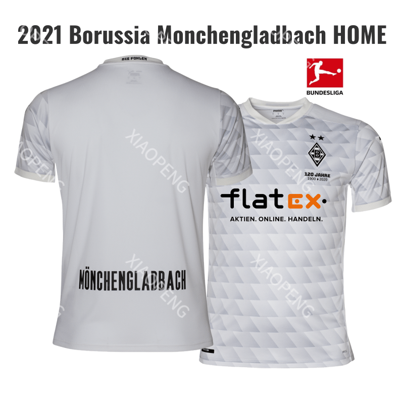 Borussia Monchengladbach White Football Jersey 21 Man S Sport Wear Jersey Borussia Monchengladbach Home Jerseys Shopee Singapore