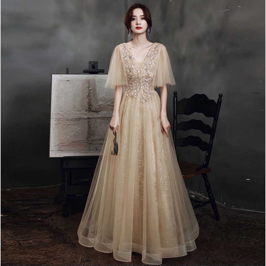 dinner dresses with sleeves