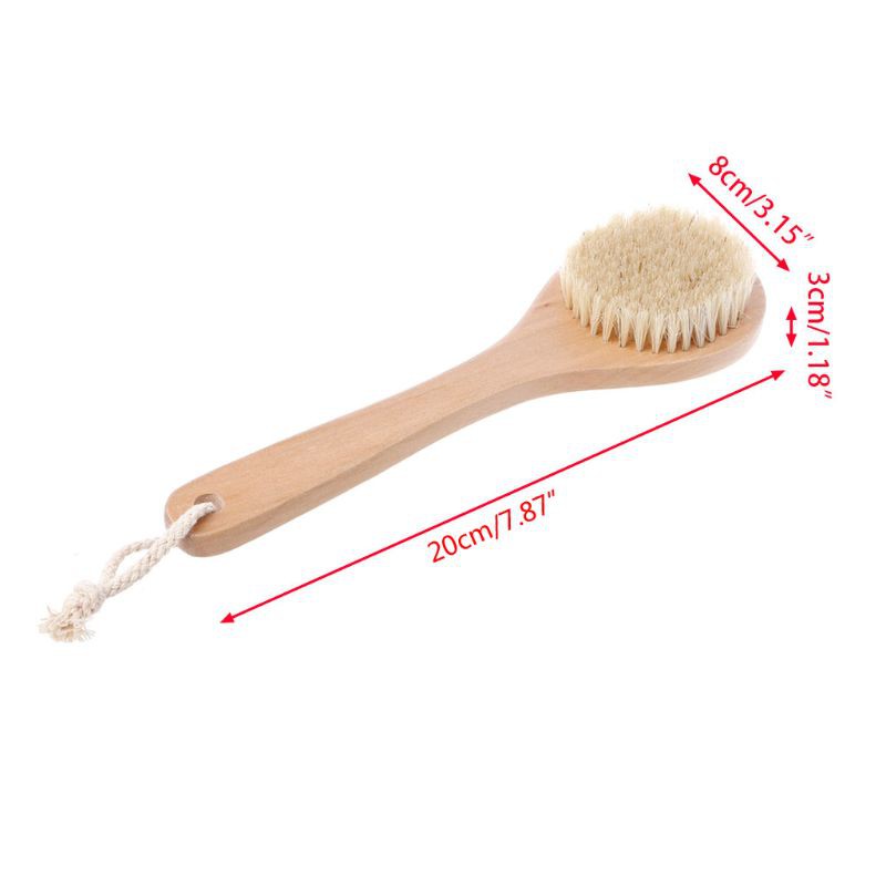 natural bristle body brush