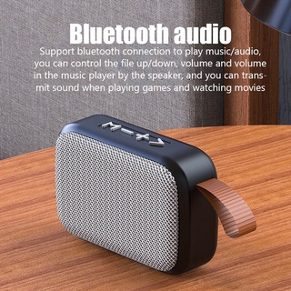 Mini Portable Radio Wireless Bluetooth Speaker Portable Subwoofer Fabric Audio Support TF Card MP3 With Mic