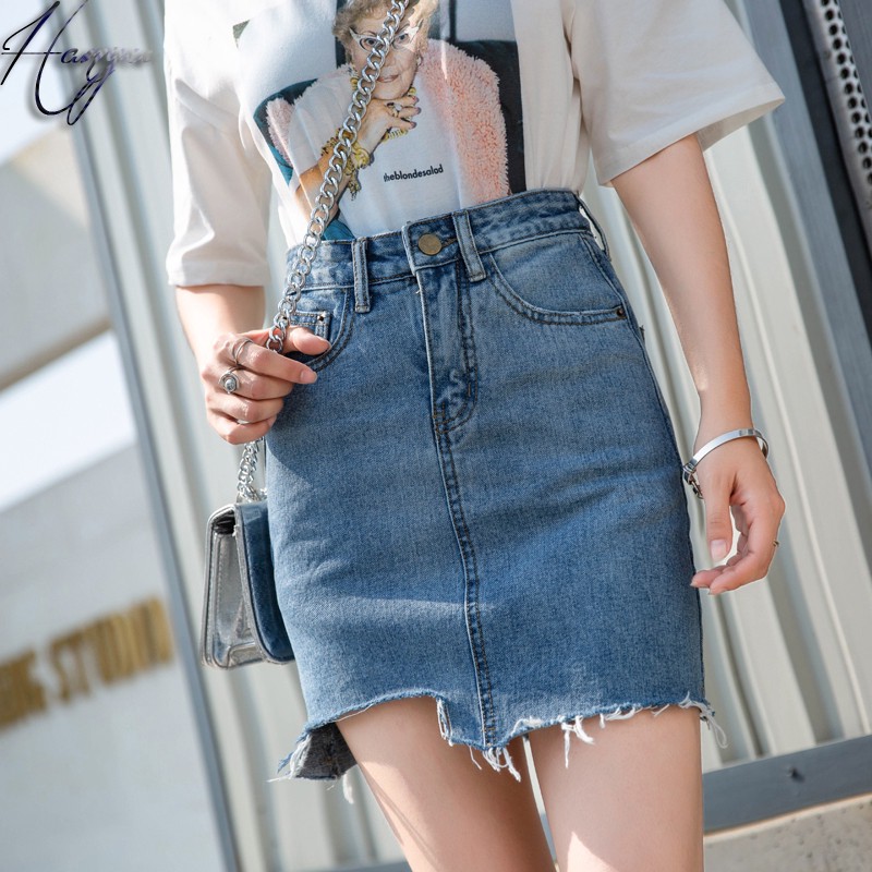 korean jean skirt