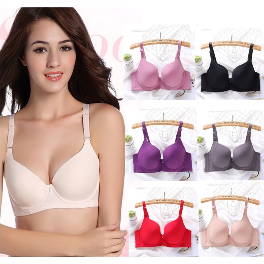 D Cup Bra Seamless Plus Size 36 44 Wired Push Up Underwear Bras Shopee Singapore 0878