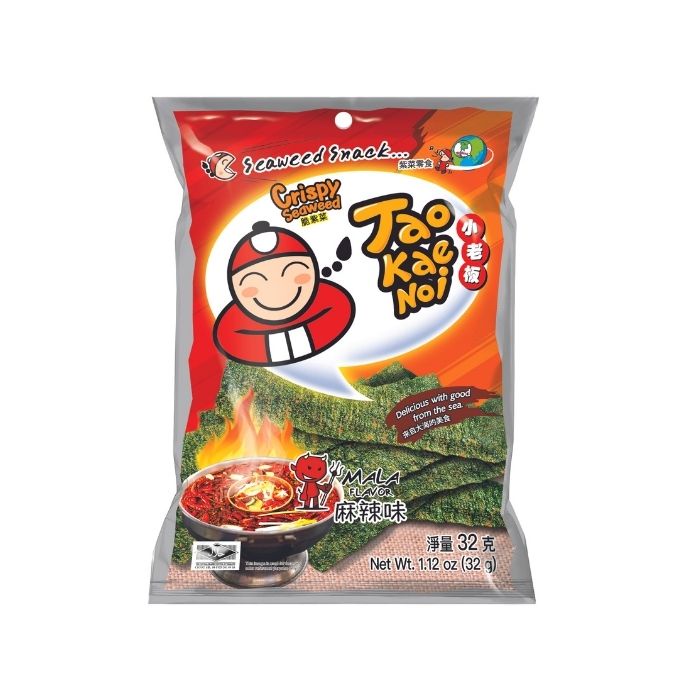 Tao Kae Noi Crispy Seaweed, Mala, 32g (Halal) Shopee Singapore