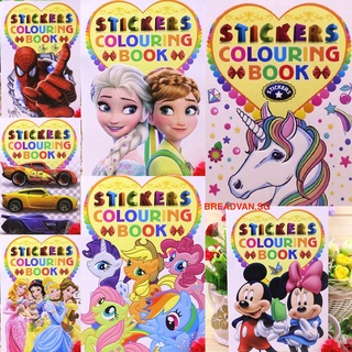[SG SELLER] A5 Kids Stickers Colouring Book