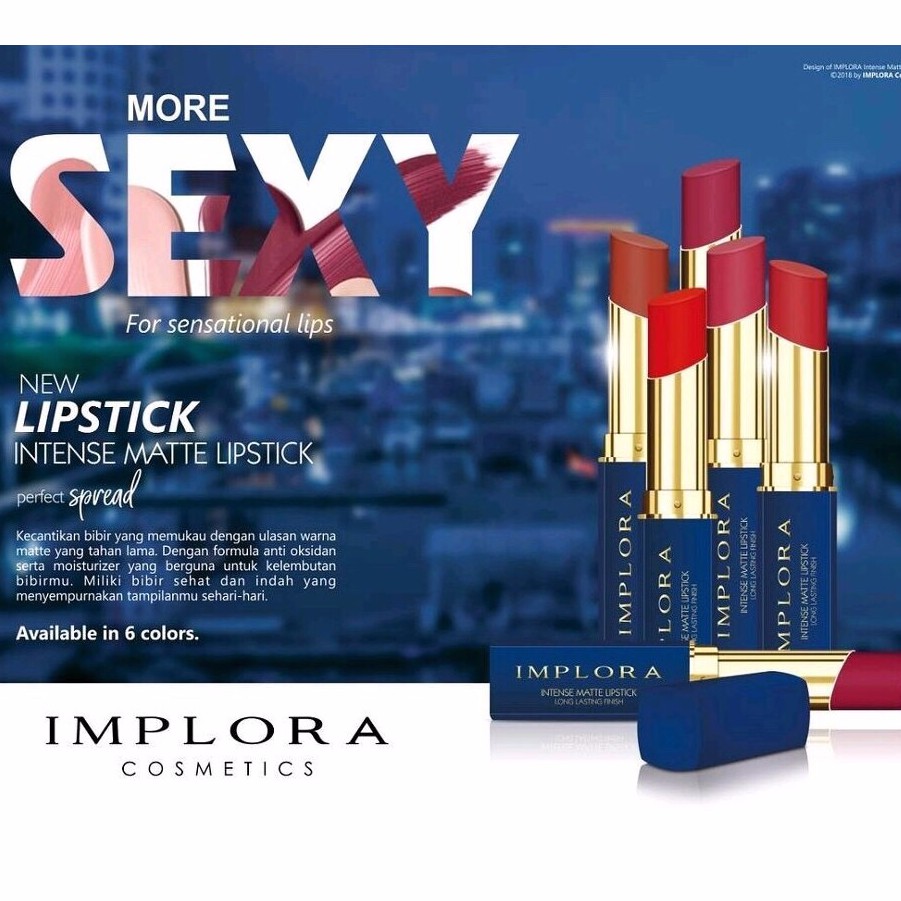 implora intense matte lipstick long lasting finish