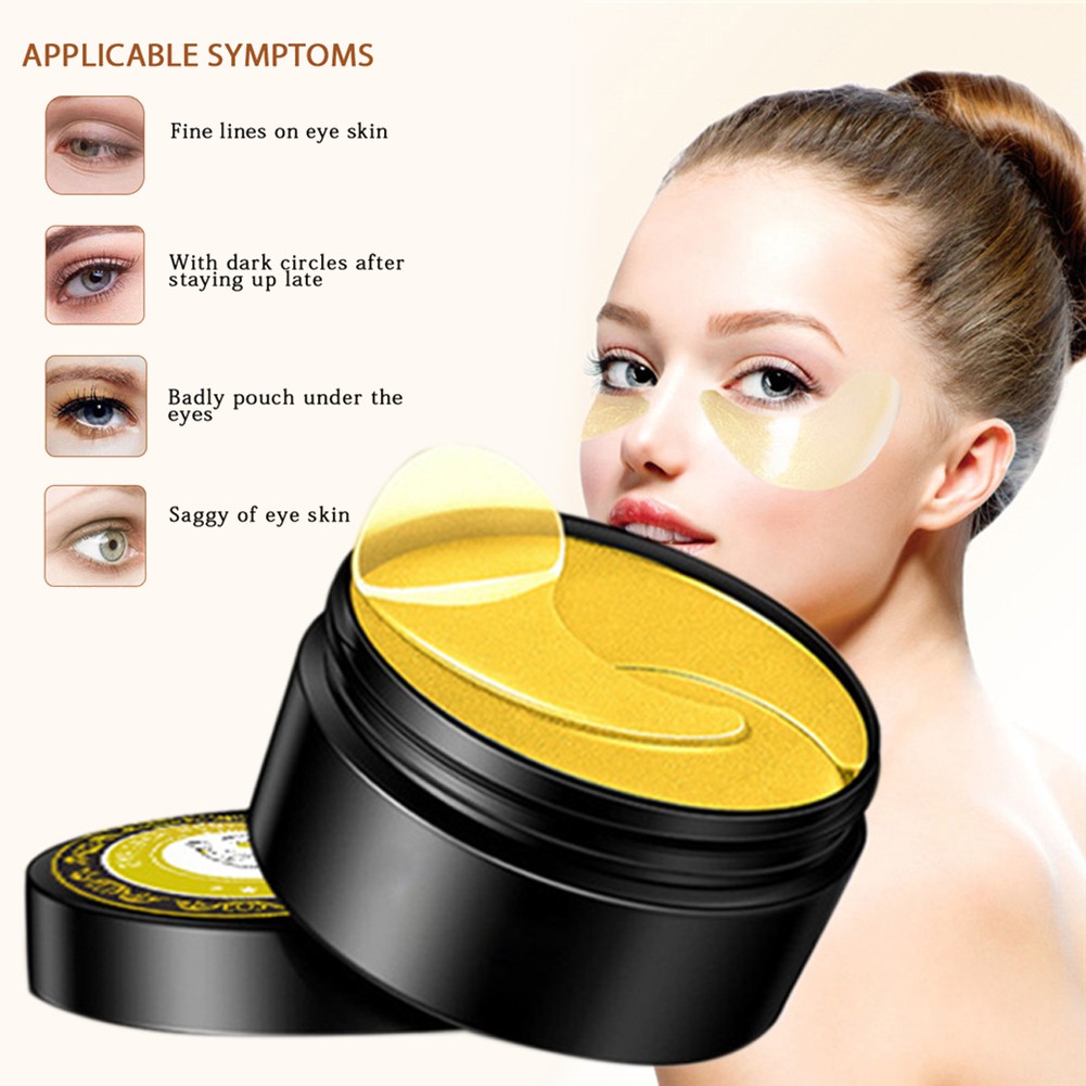 Gold Under Eye Bags Treatment Masks Under Eye Mask Reduces Dark Circles Shopee Singapore