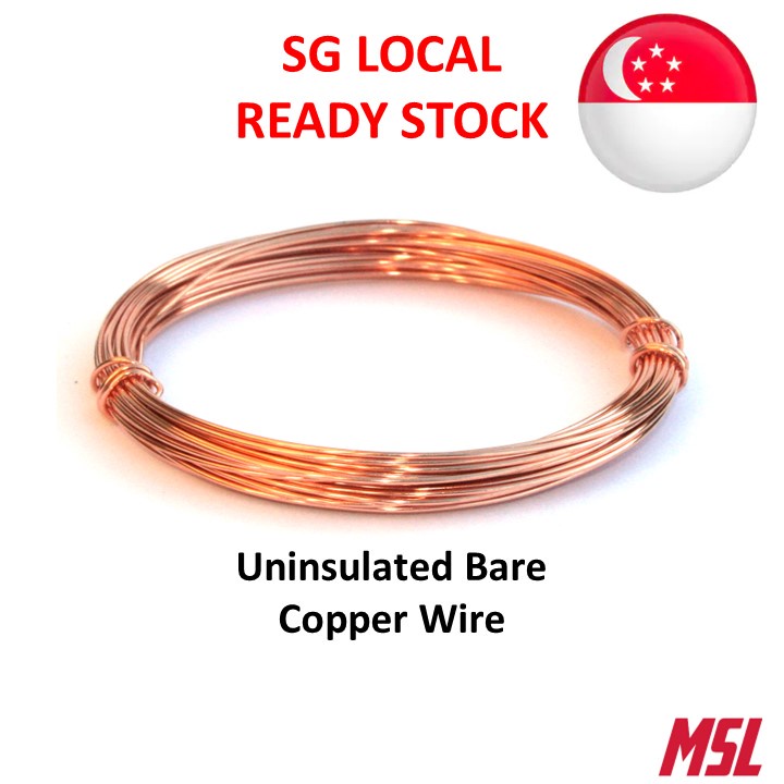 Bare Copper Wire Uninsulated Wires Science for Experiment Coil