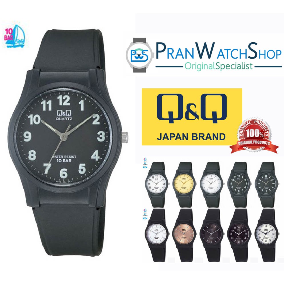 Q Q Unisex Watches Medium Size Rubber Strap Original Water Resist 10 Bar Vq02 Can Make Swimming Shopee Singapore