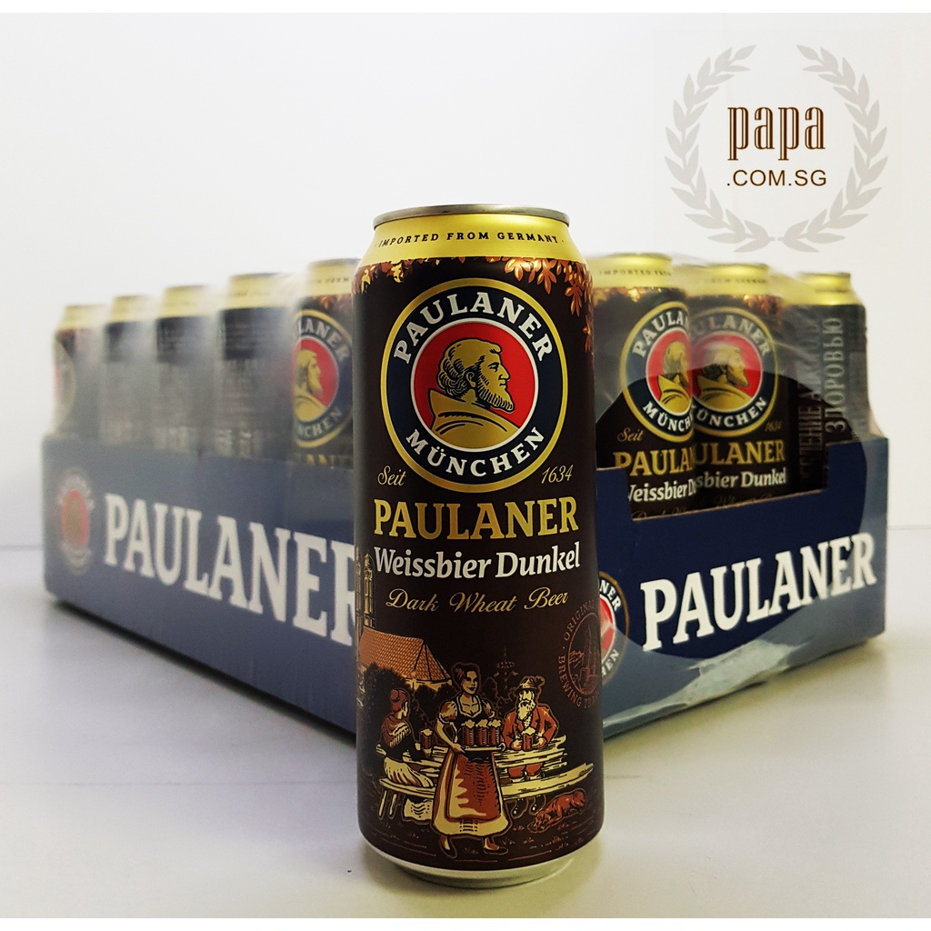 Paulaner Weissbier Dunkel 5.3 abv Munich, Germany (24 x 500ml Can) Shopee Singapore