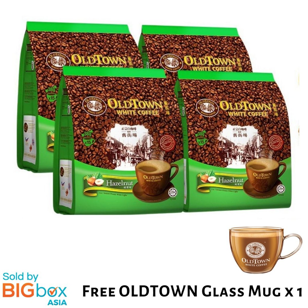 Oldtown White Coffee 3in1 Bundle 4 Packs Free Cappucino Mug Shopee Singapore