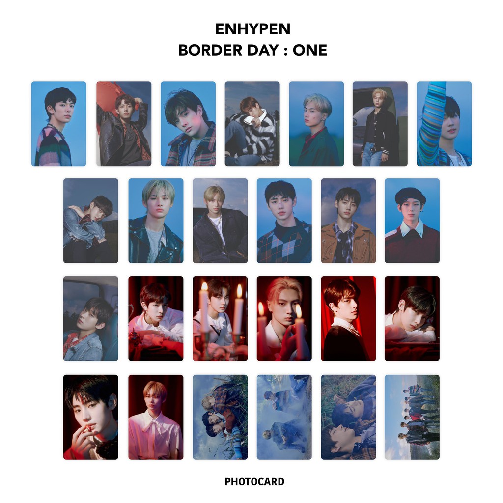 55x85mm Enhypen Border Day One Edition Ap Photocards 25pcs For Fan Collection Shopee Singapore