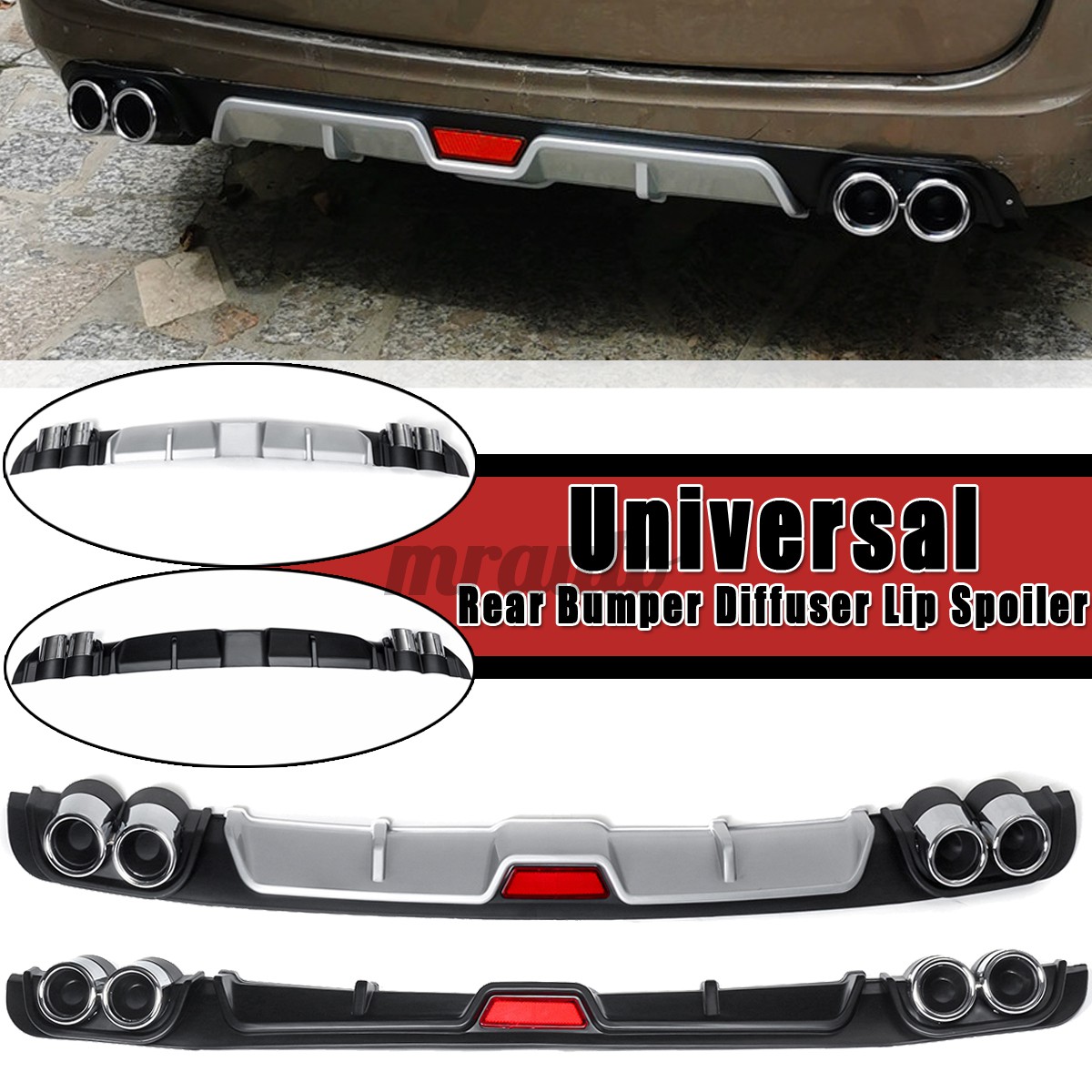 universal car rear bumper diffuser